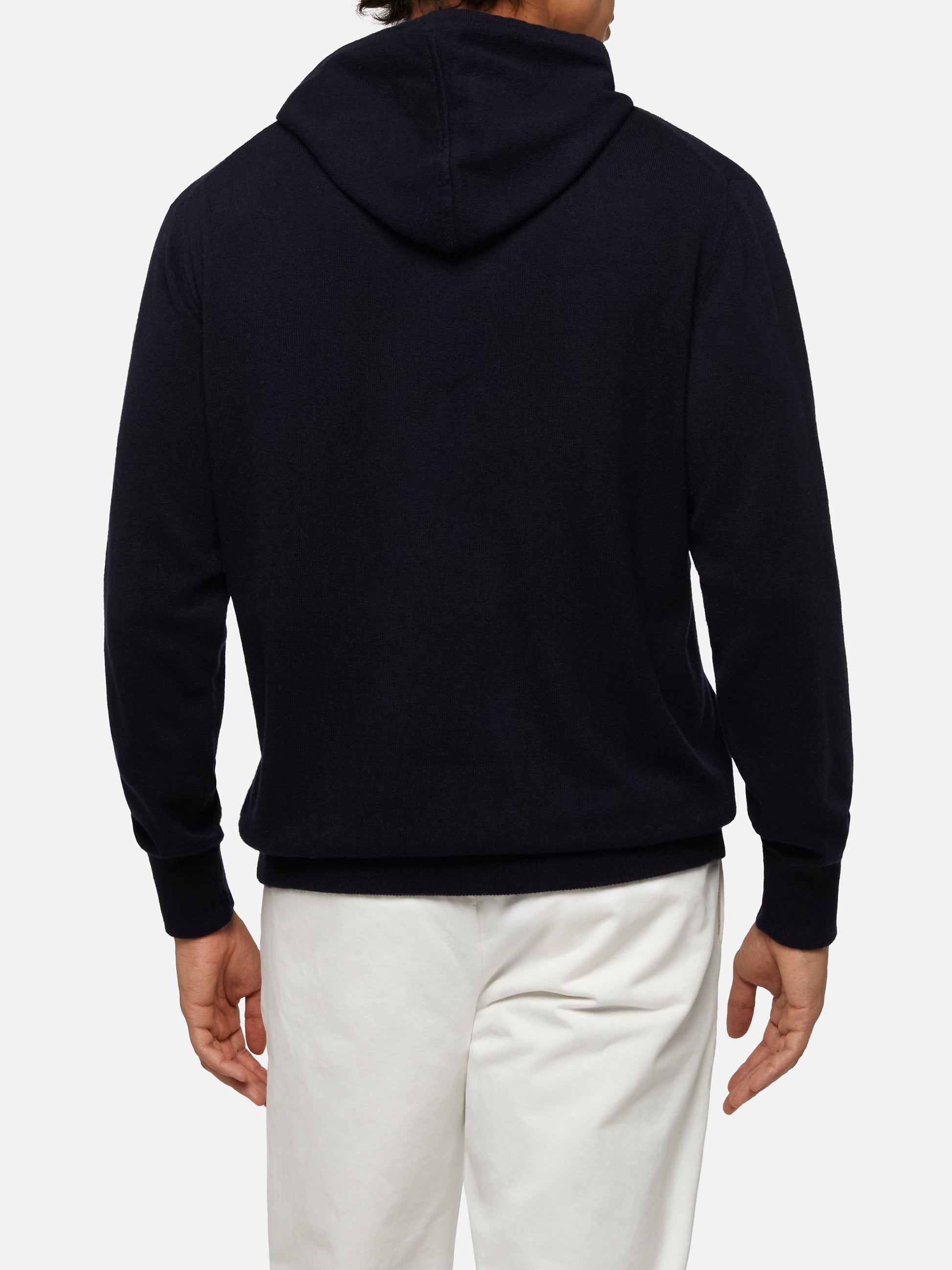 Blended cashmere hooded sweater Wood - MC2 Saint Barth