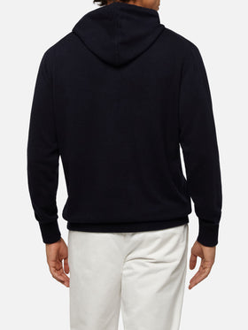 Blended cashmere hooded sweater Wood - MC2 Saint Barth