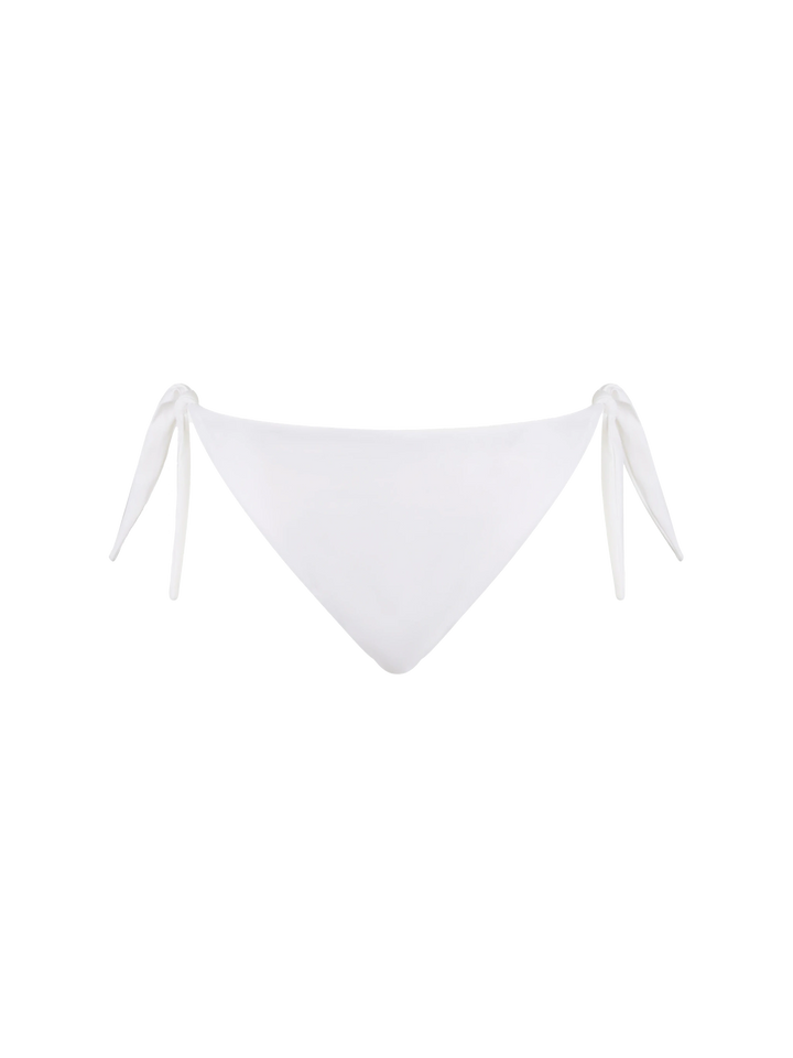 Woman white bandeau bikini Athena Yali with rhinestones - MC2 Saint Barth