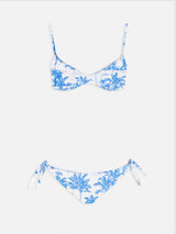 Woman Toile de Jouy scoop bralette bikini May Yali