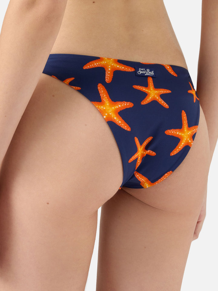 Yali classic swim briefs with starfish print