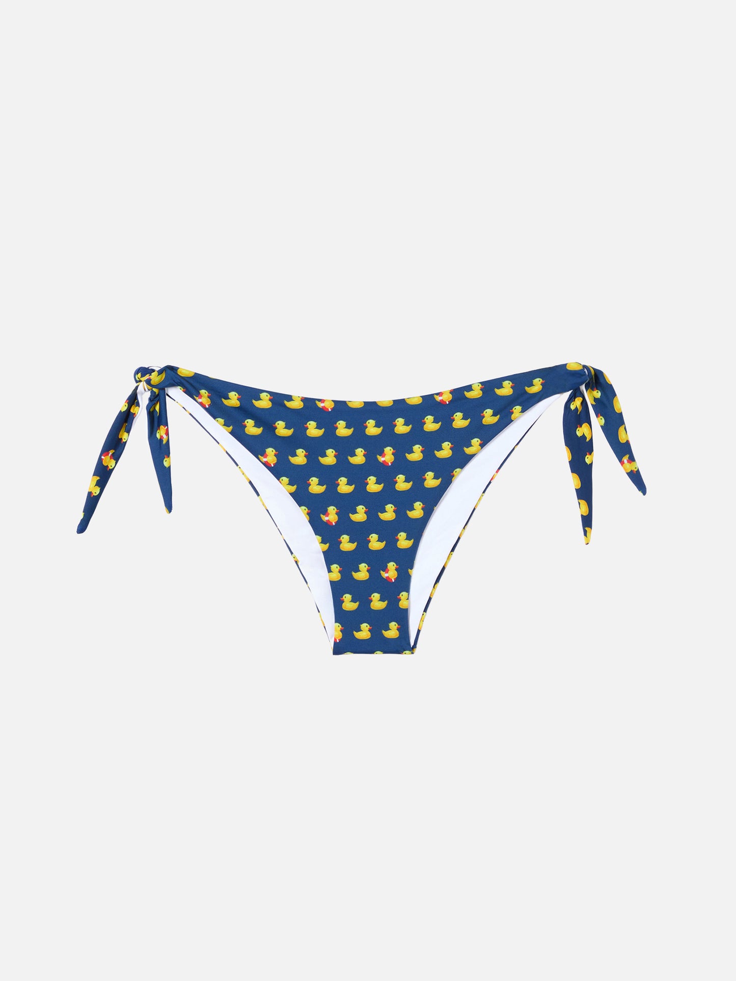 Woman swim briefs with ducky print