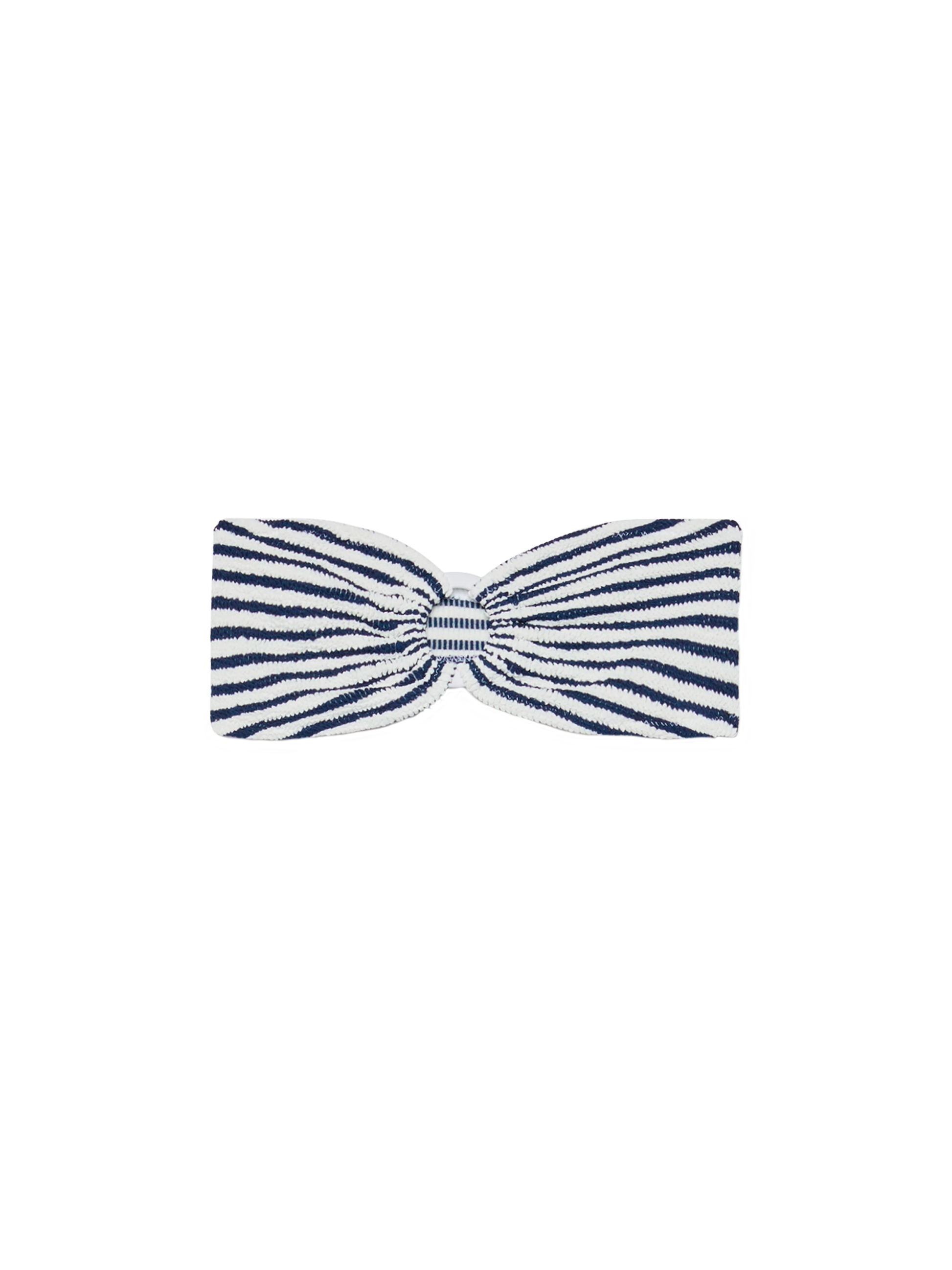 Yulia crinkle bandeau top with striped print - MC2 Saint Barth