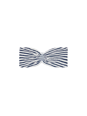 Yulia crinkle bandeau top with striped print - MC2 Saint Barth
