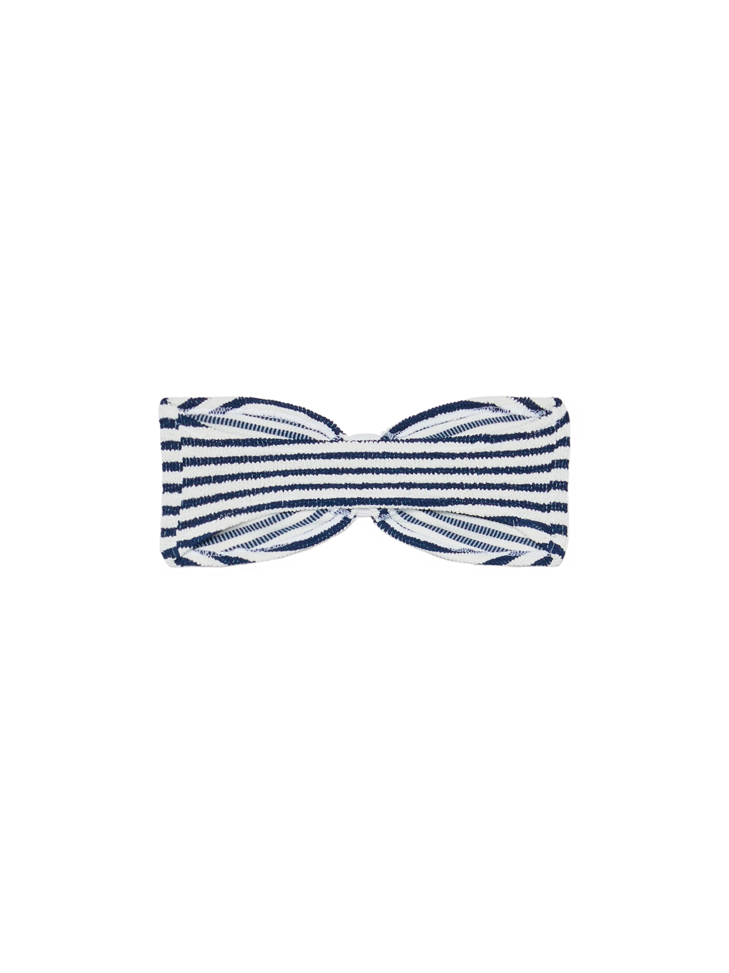 Yulia crinkle bandeau top with striped print - MC2 Saint Barth