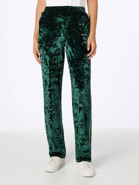 Woman green chenille jogger pants Yvonne - MC2 Saint Barth