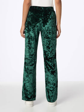 Woman green chenille jogger pants Yvonne - MC2 Saint Barth