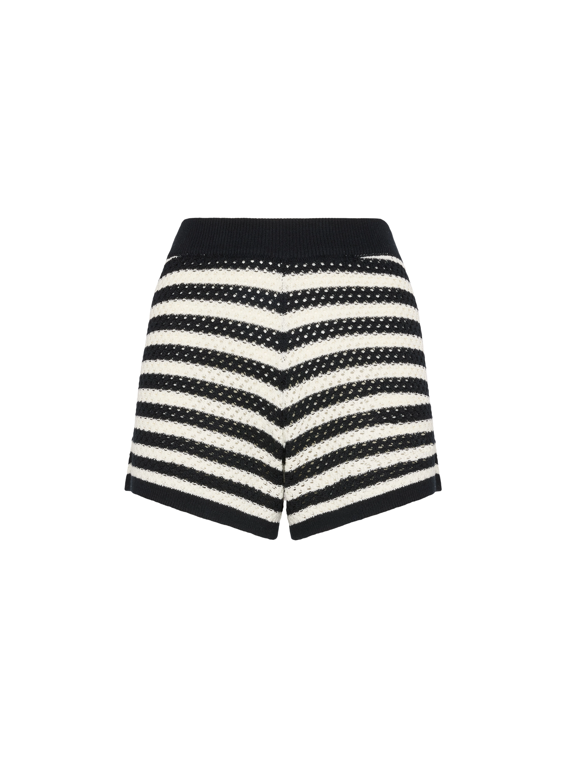 Yvette black striped knit polo - MC2 Saint Barth