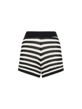 Yvette black striped knit polo - MC2 Saint Barth