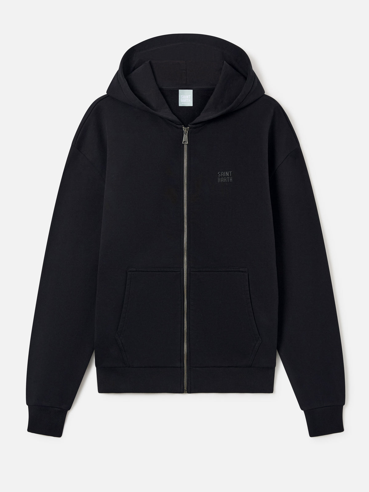Sweat-shirt zippé Zadie noir avec patch logo 