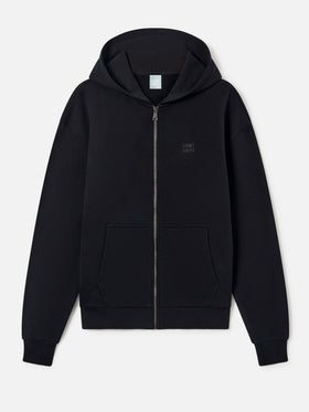 Sweat-shirt zippé Zadie noir avec patch logo 