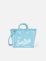 Light blue cotton canvas Mini Vanity bag