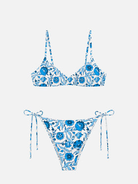 May Virgo Batik-Bikini in Hellblau 