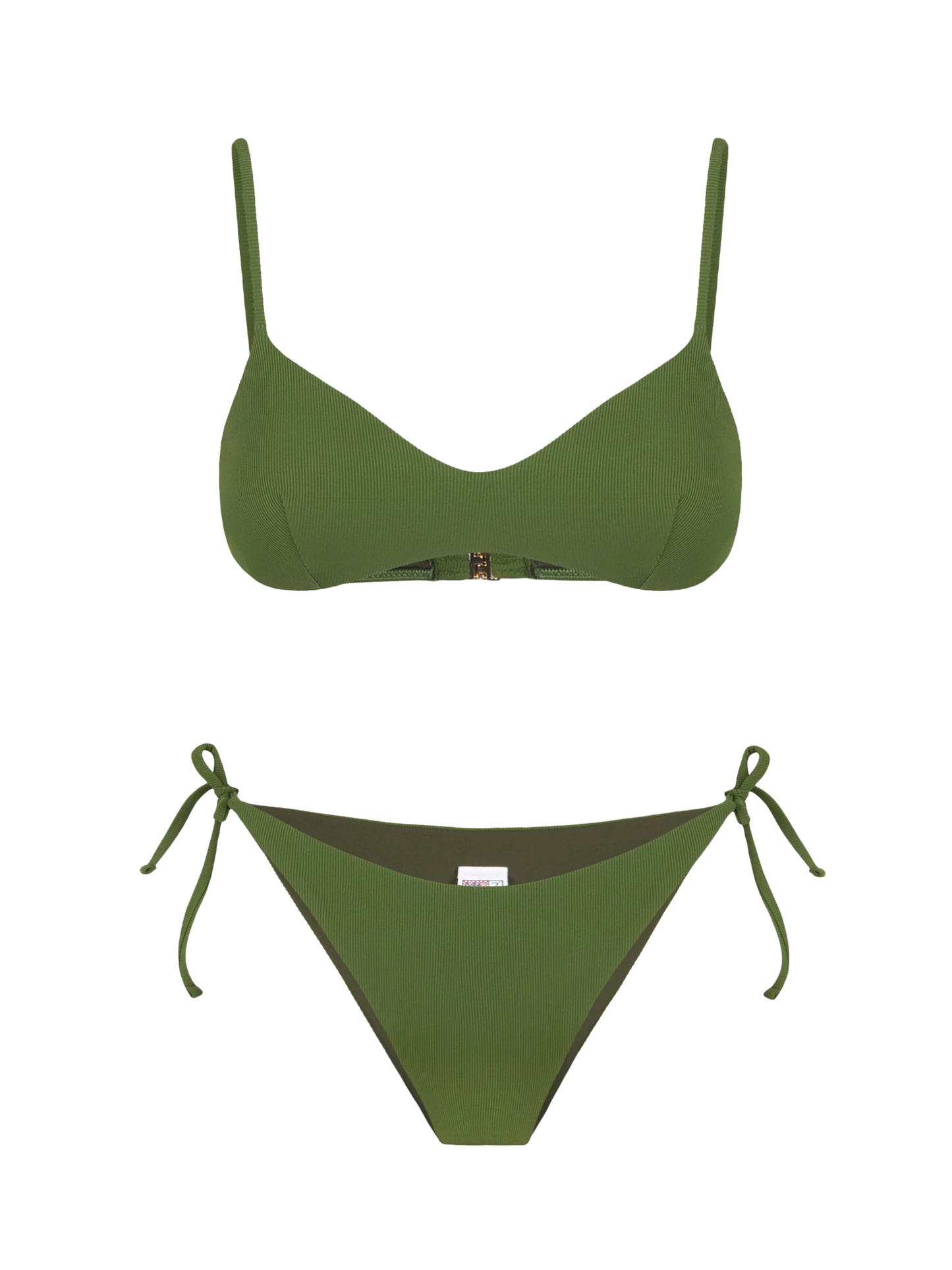 Woman military ribbed bralette bikini - MC2 Saint Barth