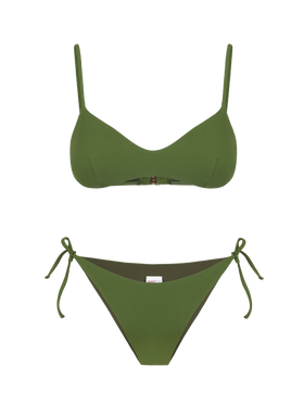 Woman military ribbed bralette bikini - MC2 Saint Barth