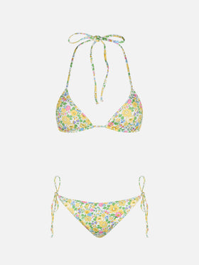 Bikini da donna a triangolo Betsy Leah Virgo | REALIZZATO CON TESSUTO LIBERTY
