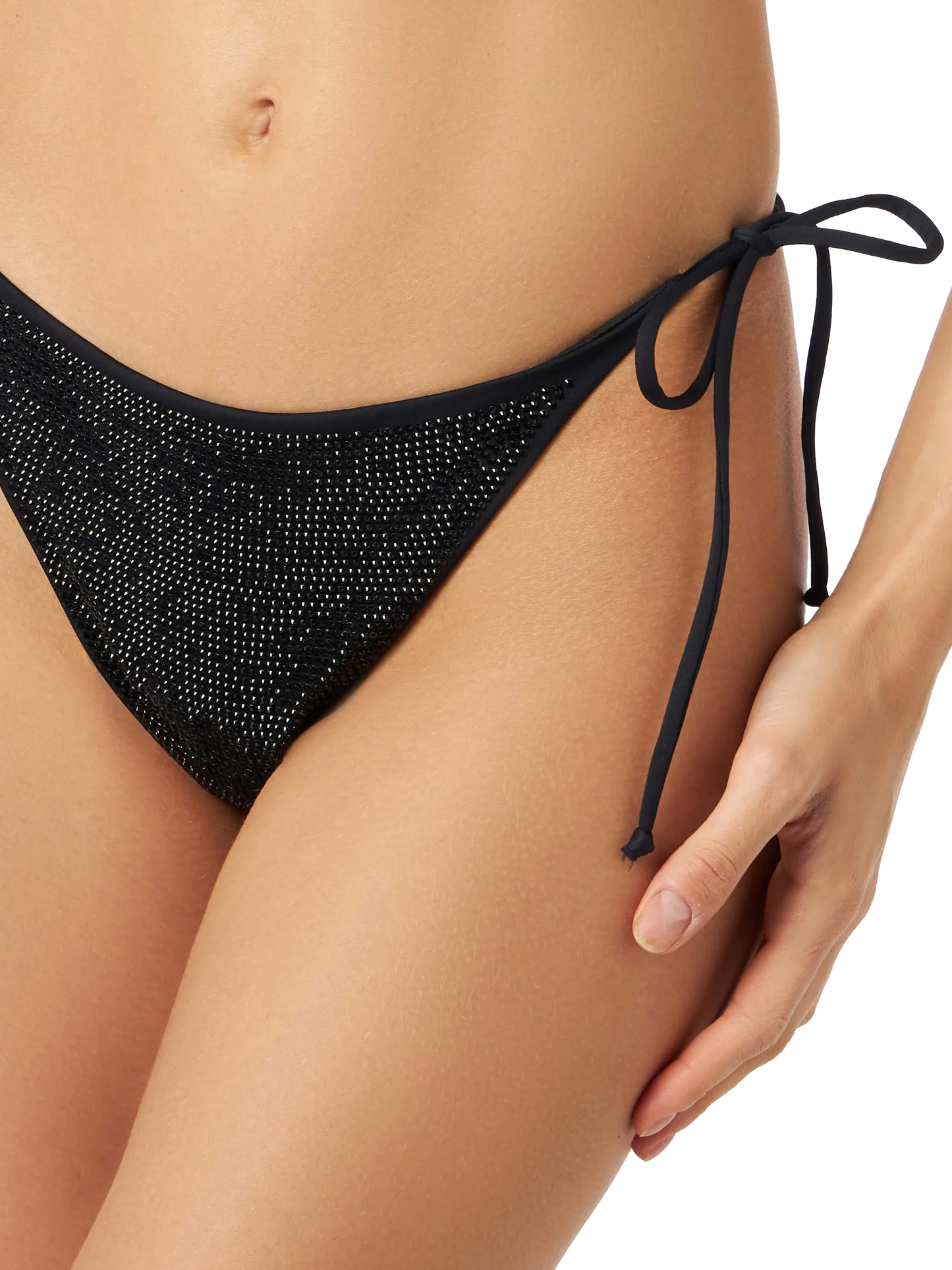 Woman swim briefs with black rhinestones - MC2 Saint Barth