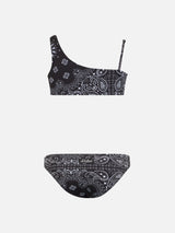 One-Shoulder-Bikini Vivy für Mädchen mit Bandanna-Print