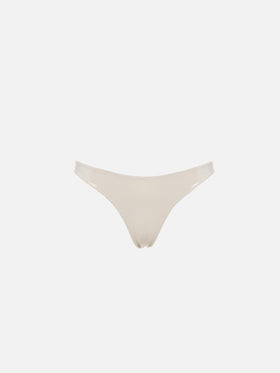 Woman lamina gold cheeky swim briefs Naomi - MC2 Saint Barth