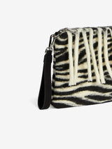 Parisienne blanket crossbody pouch bag with animalier print