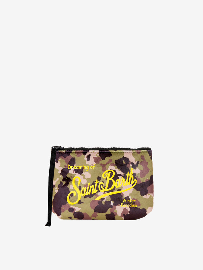 Mc2 Saint Barth Pochette Aline in lana con stampa camouflage