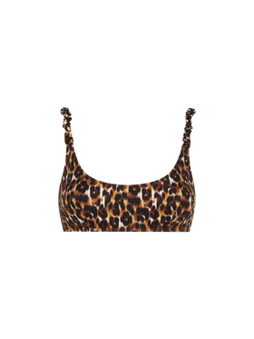 Woman bralette swimsuit with leopard print - MC2 Saint Barth