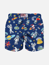 Costume da bagno da bambino con stampa astronauta
