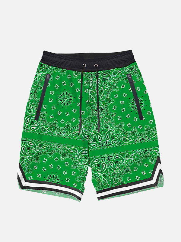Boy long swim shorts with bandanna print - MC2 Saint Barth