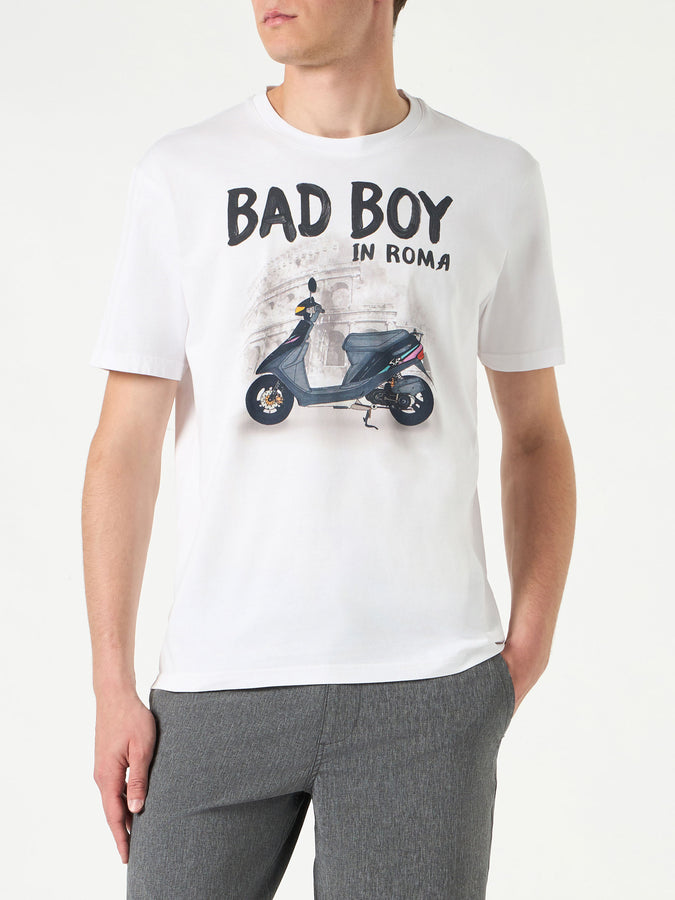 Mc2 Saint Barth T-shirt da uomo in cotone con stampa Bad Boy in Roma