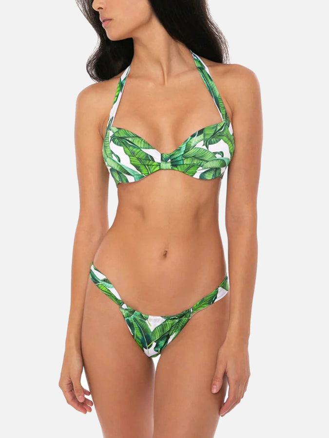 Mc2 Saint Barth Bikini da donna a bralette con stampa tropicale