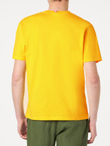 Man cotton t-shirt with banana print