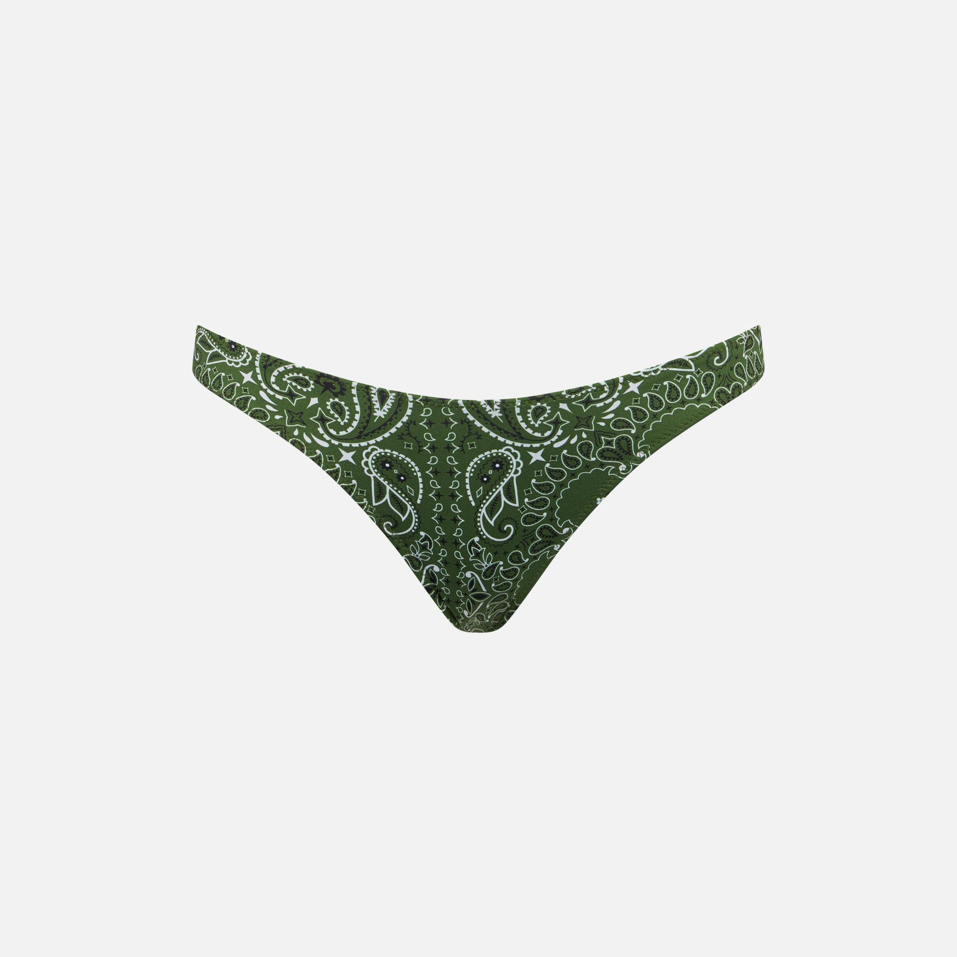 Woman cheeky swim briefs with bandanna print - MC2 Saint Barth