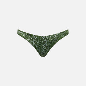 Woman cheeky swim briefs with bandanna print - MC2 Saint Barth