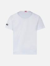 T-shirt da bambino in cotone con taschino stampato