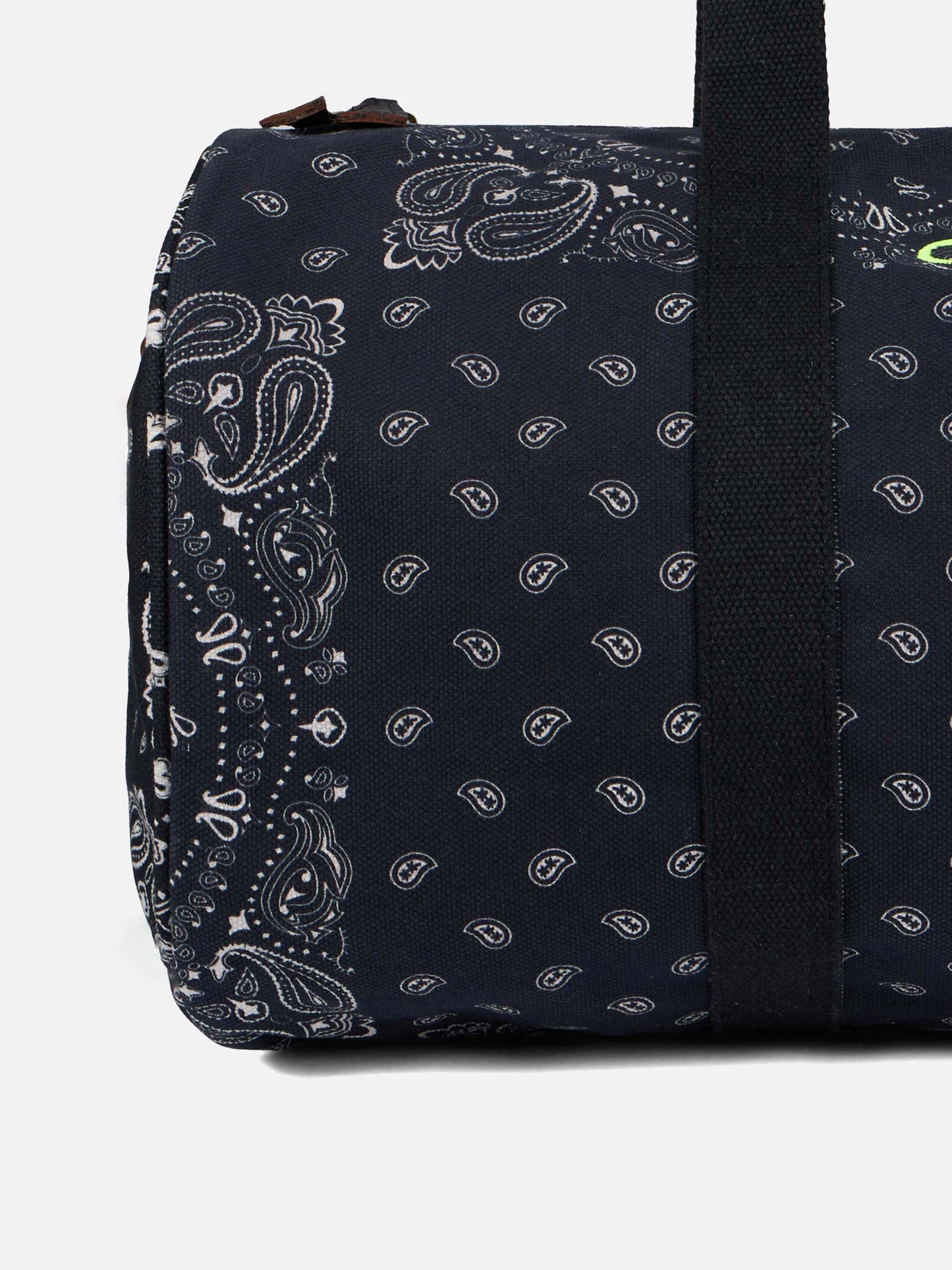 Travel duffel  denim bag Jetleg Round bandana print