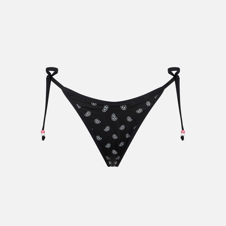 Woman cheeky swim briefs with bandanna print - MC2 Saint Barth