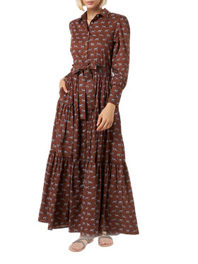 Woman long dress Jensen with zebra print - MC2 Saint Barth