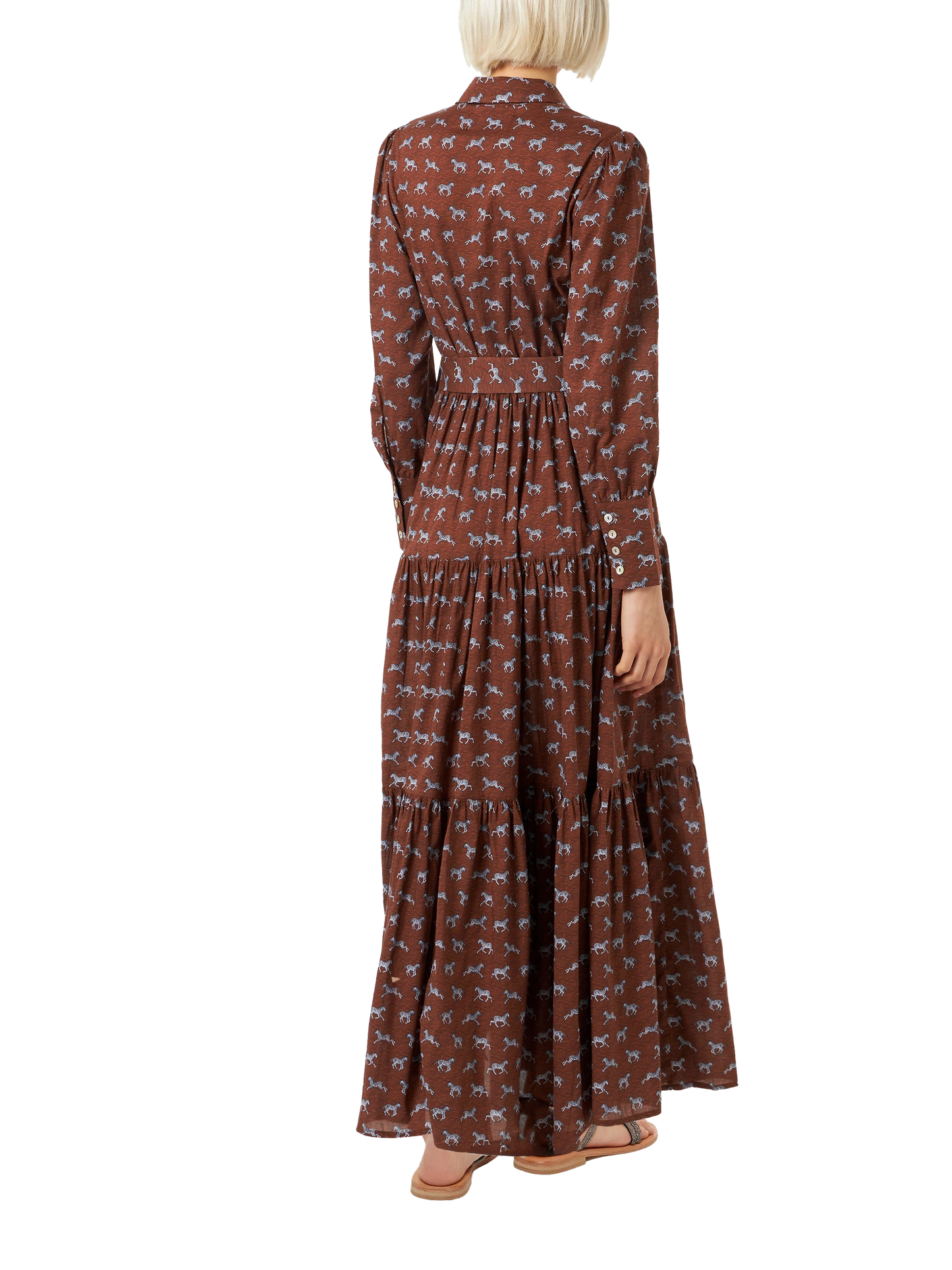 Woman long dress Jensen with zebra print - MC2 Saint Barth