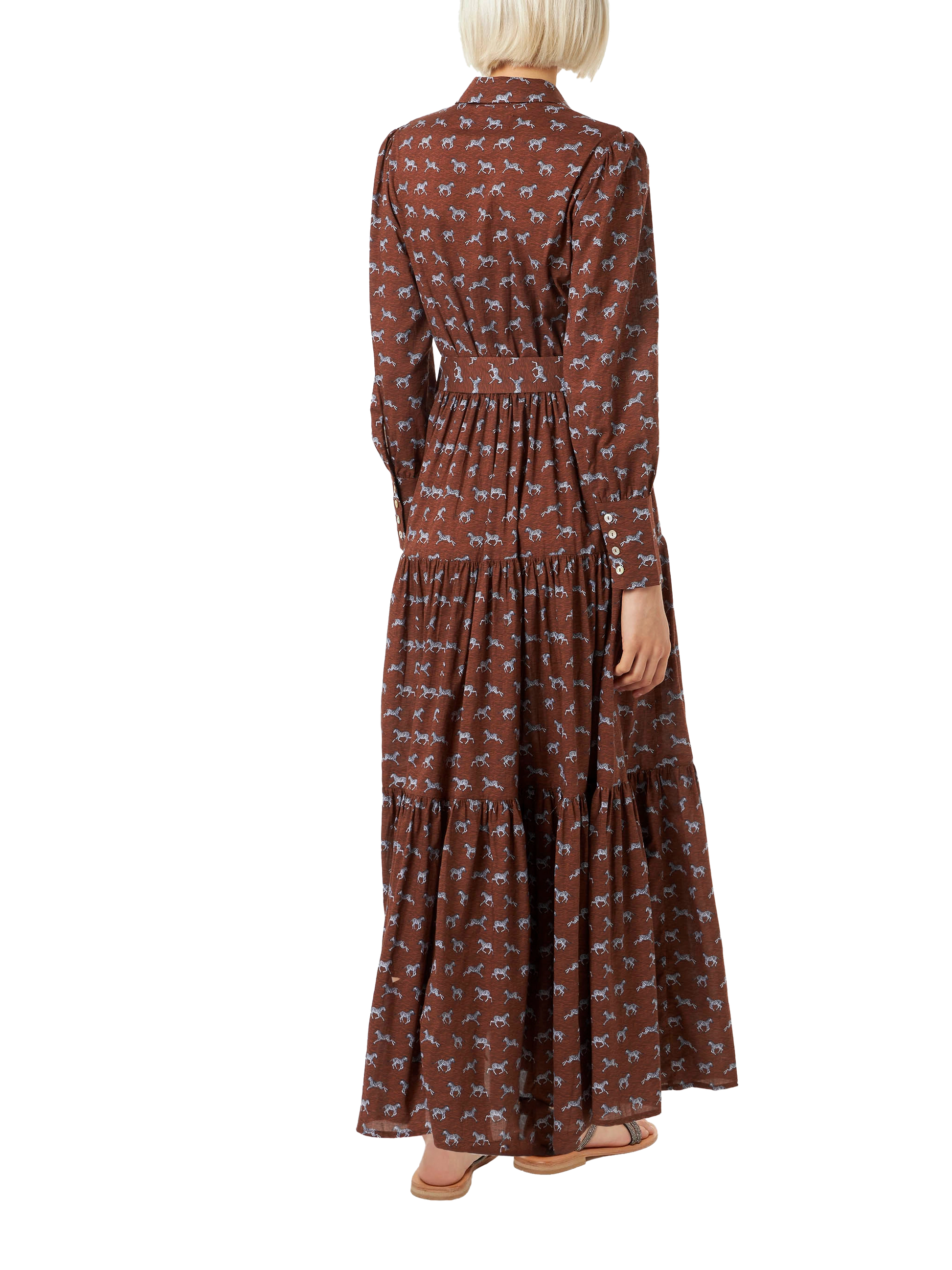 Woman long dress Jensen with zebra print - MC2 Saint Barth