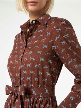 Woman long dress Jensen with zebra print - MC2 Saint Barth