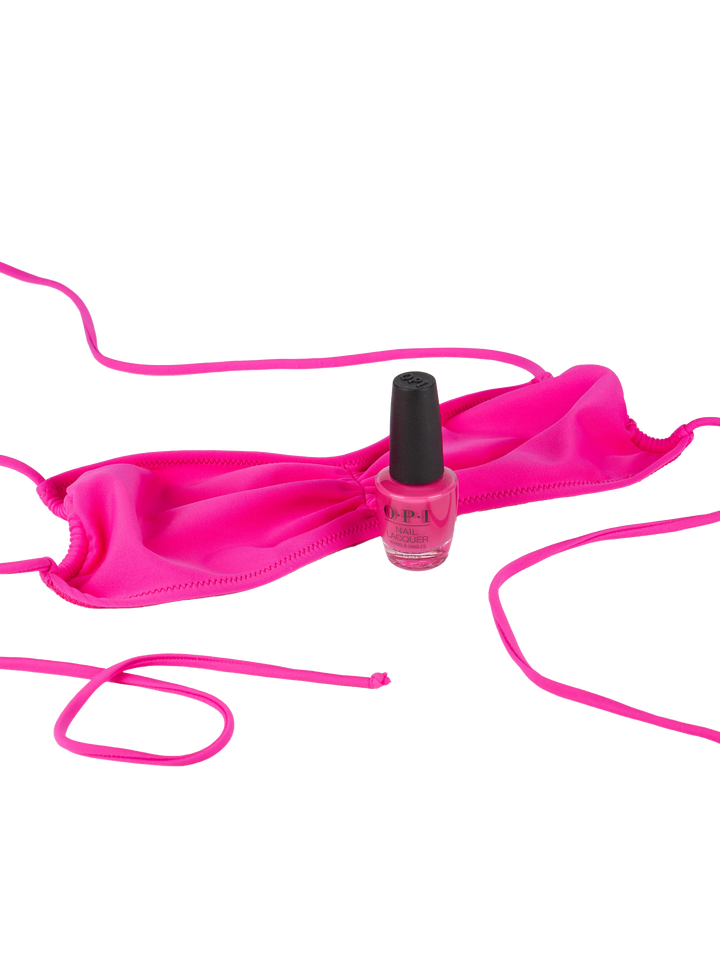 Woman fuchsia bandeau top swimsuit - MC2 Saint Barth