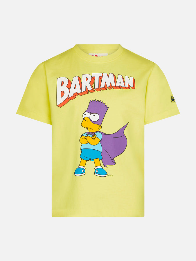 Mc2 Saint Barth T-shirt da bambino gialla in cotone con stampa Bartman | EDIZIONE SPECIALE DEI SIMPSON