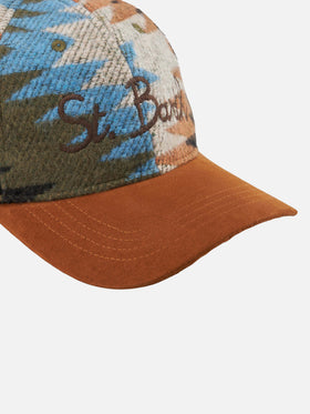 Baseball corduroy cap with St. Barth embroidery - MC2 Saint Barth