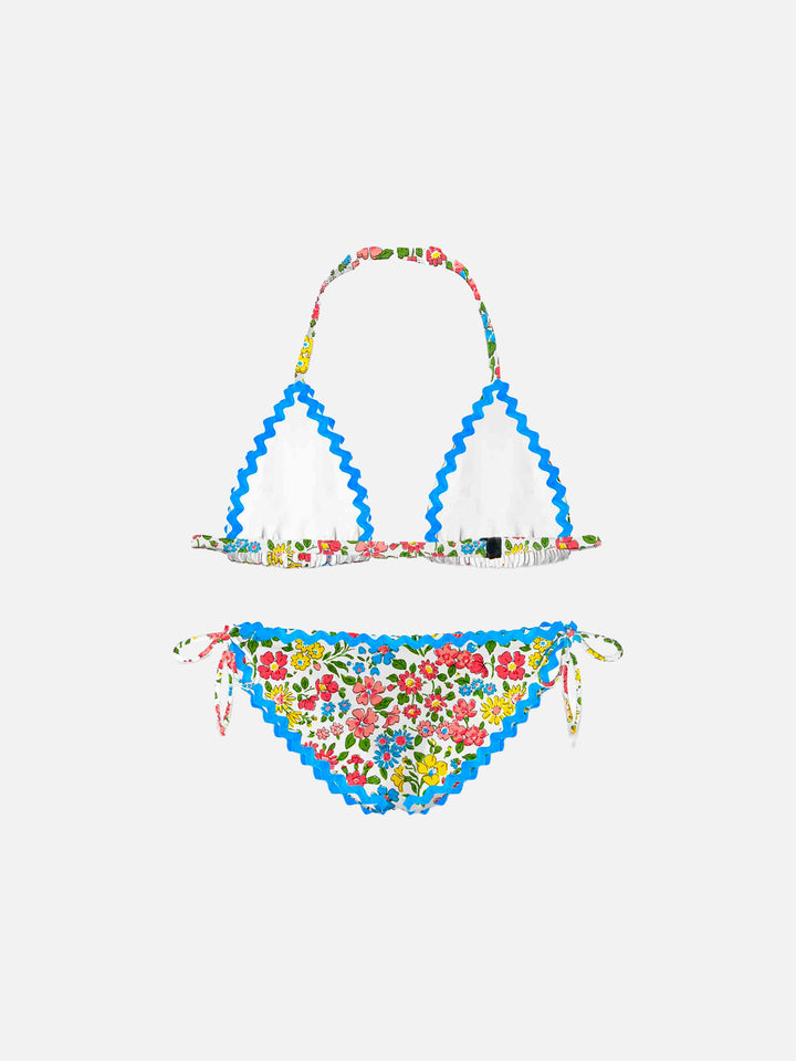 Girl bikini with flower print | Made with Liberty fabric - MC2 Saint Barth
