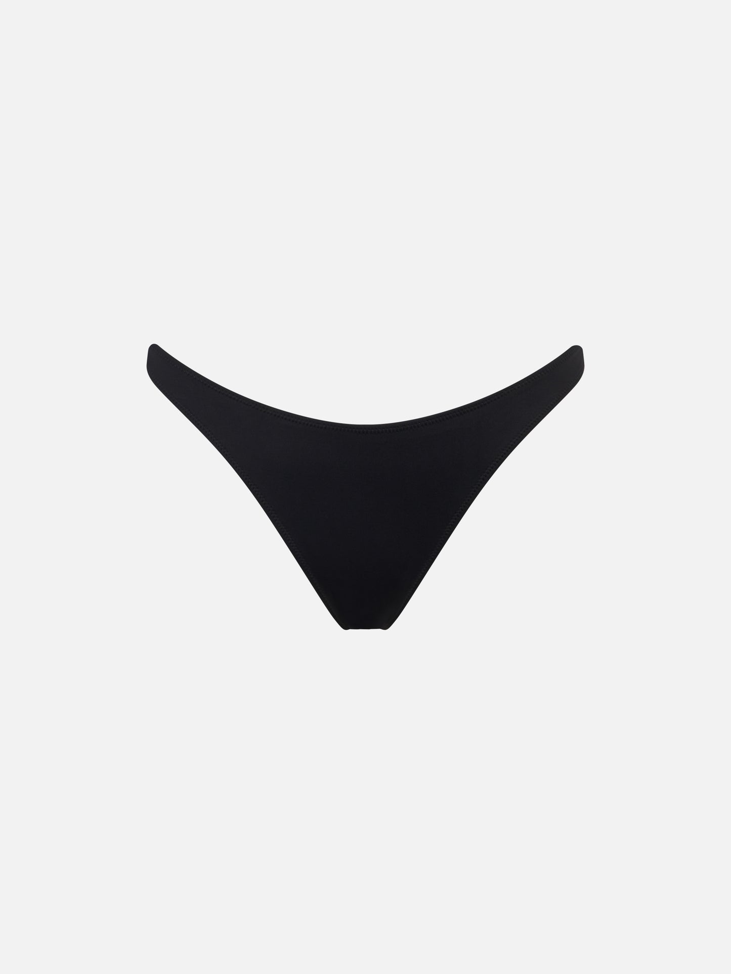 Woman black cheeky swim briefs