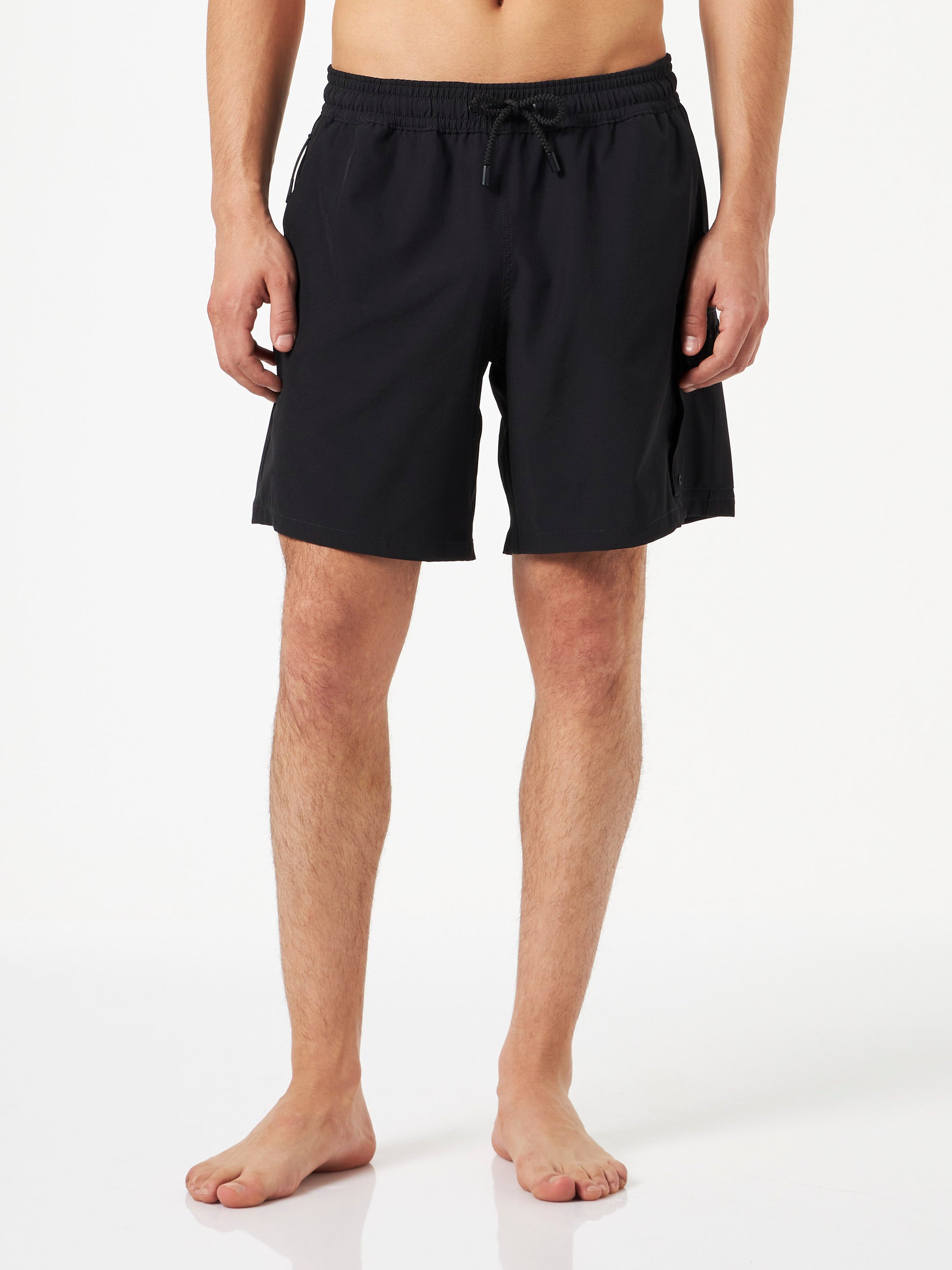 Man comfort and stretch black swim shorts - MC2 Saint Barth