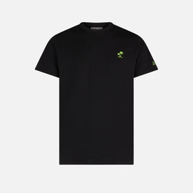 Herren-T-Shirt aus schwarzer Baumwolle