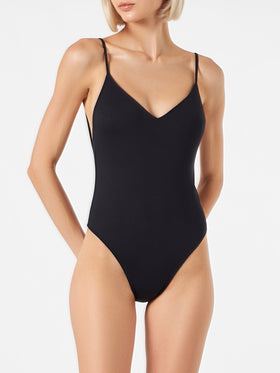 Schwarzer Damen-Badeanzug