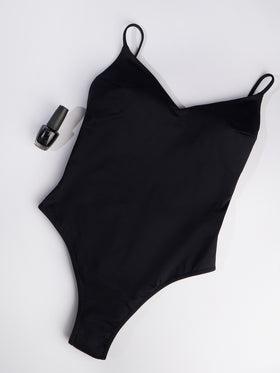 Schwarzer Damen-Badeanzug