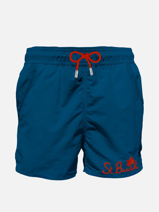 Mc2 Saint Barth Costume da bagno uomo blu con taschino